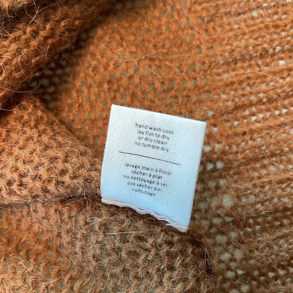 Oak + Fort, M, relaxed fit, wide sleeve, open weave acrylic/alpaca/nylon EUC - Picture 9 of 10